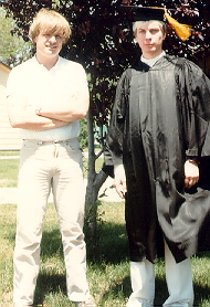 François and Jacques on Jacques’ graduation day