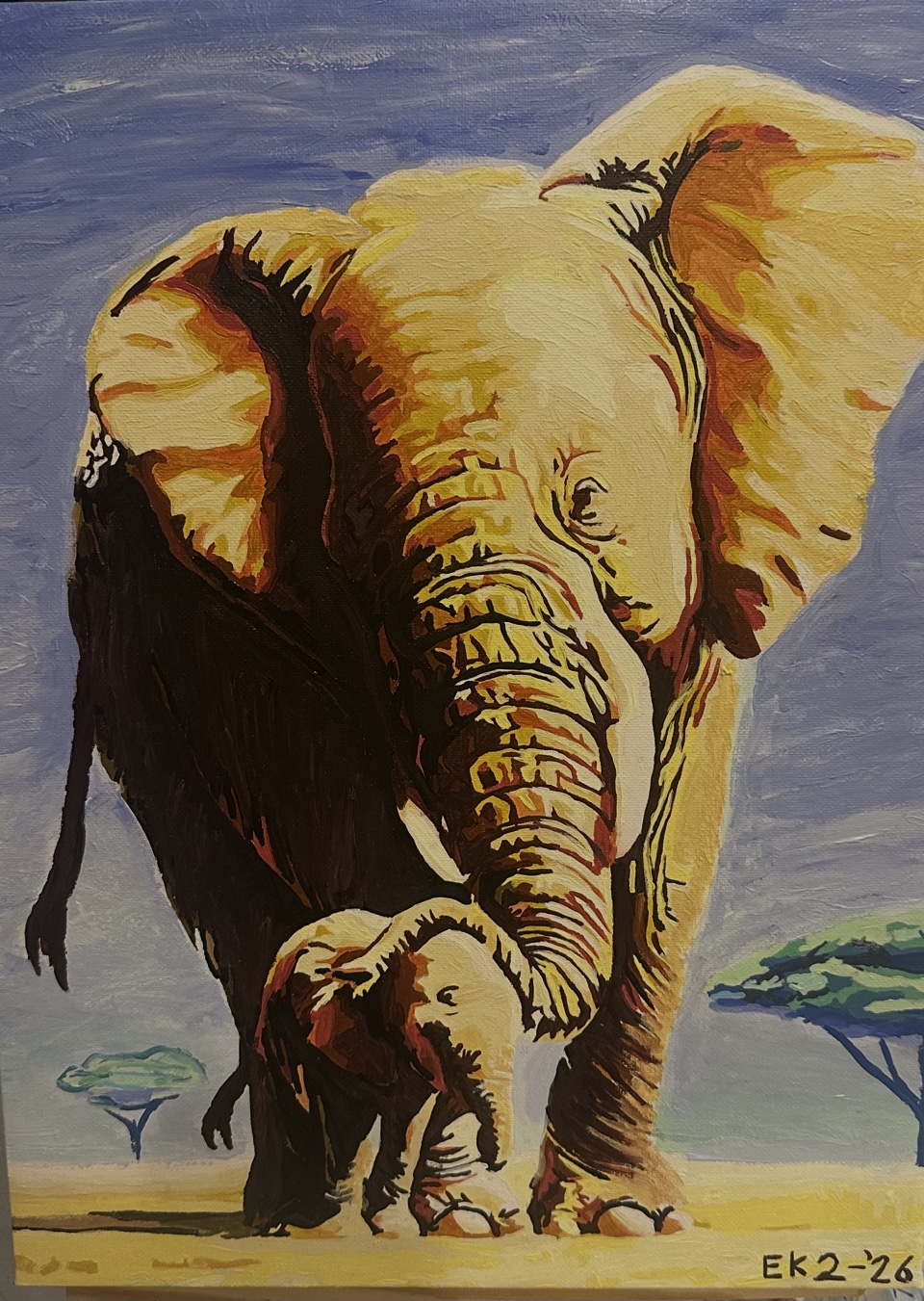 elephants painting