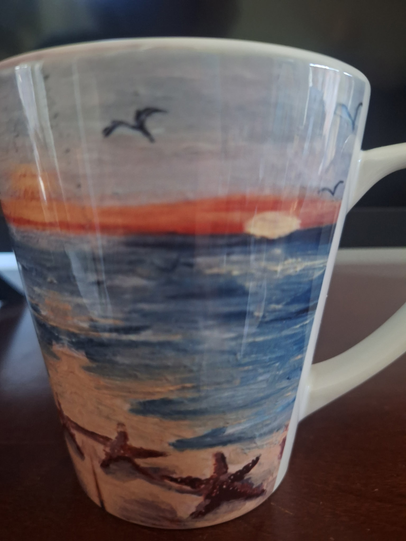 seashells coffee mug